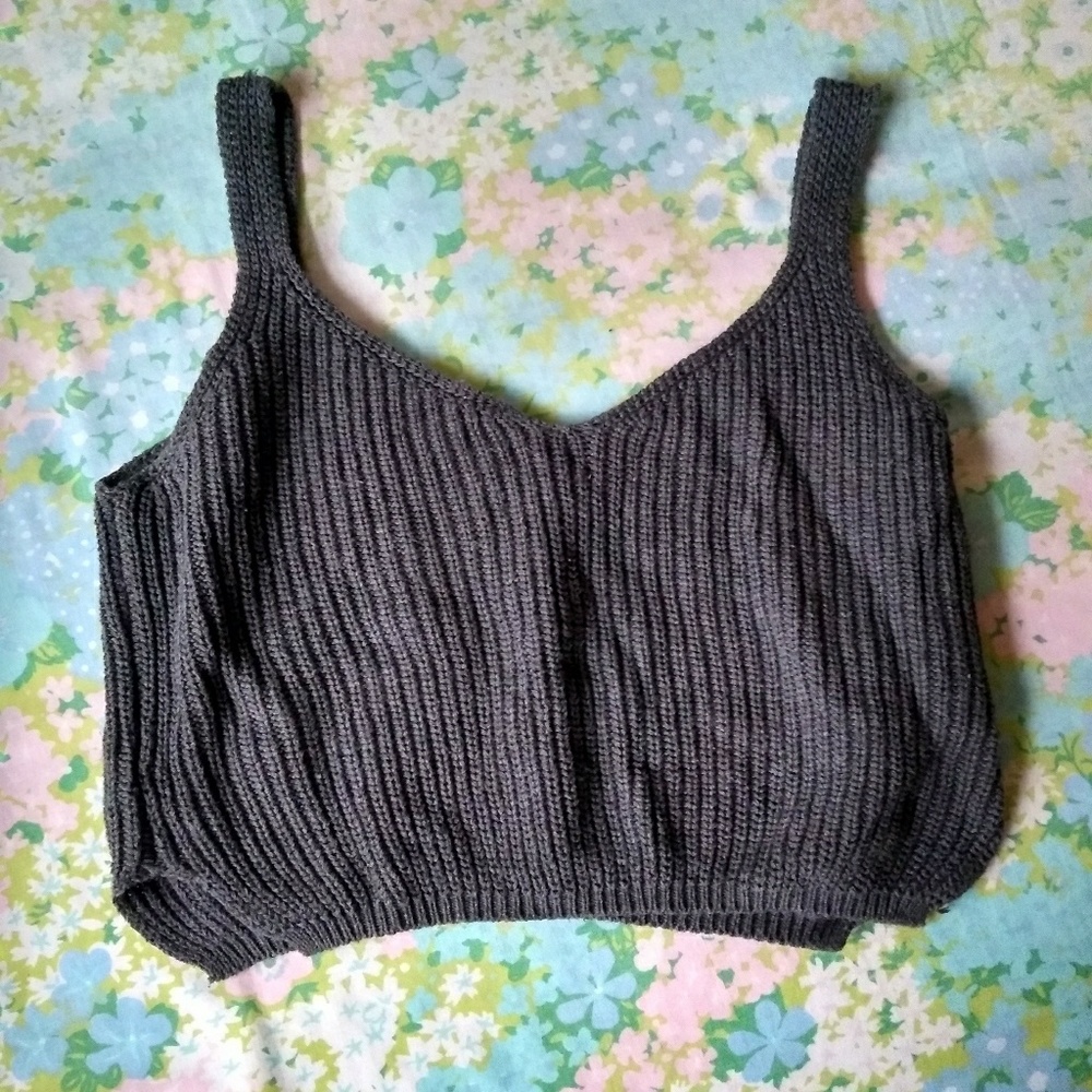Knit crop top